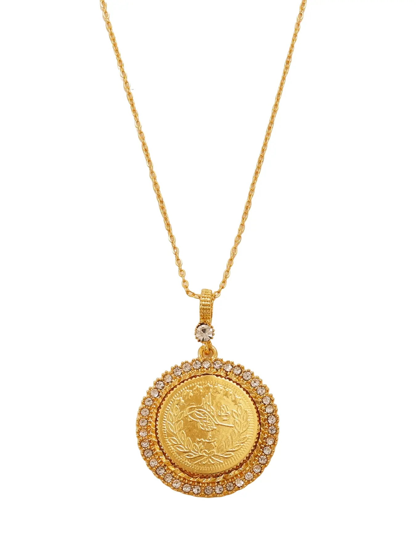 Arabic Pendant Necklace, Turkish Retro Coin Necklace, Wealth and Luck Jewelry, Perfect Gift for Wife and Girlfriend