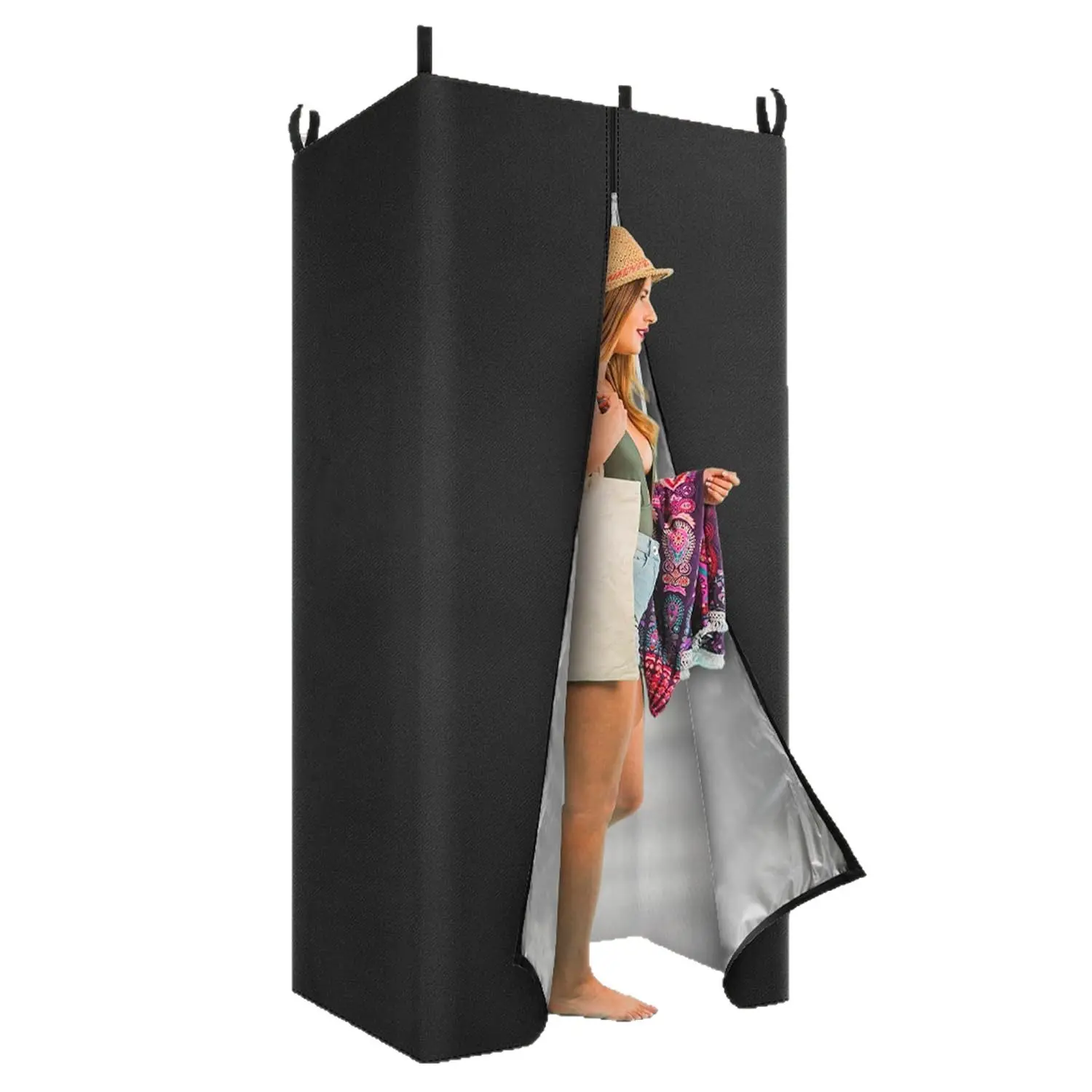 Privacy Tent and Foldable Shower Base Set, Portable Shower Pan with Tent and Drain Pipe, Camping Bath System for RV, Camping, Boat. Patent Pending, Camping Equipment