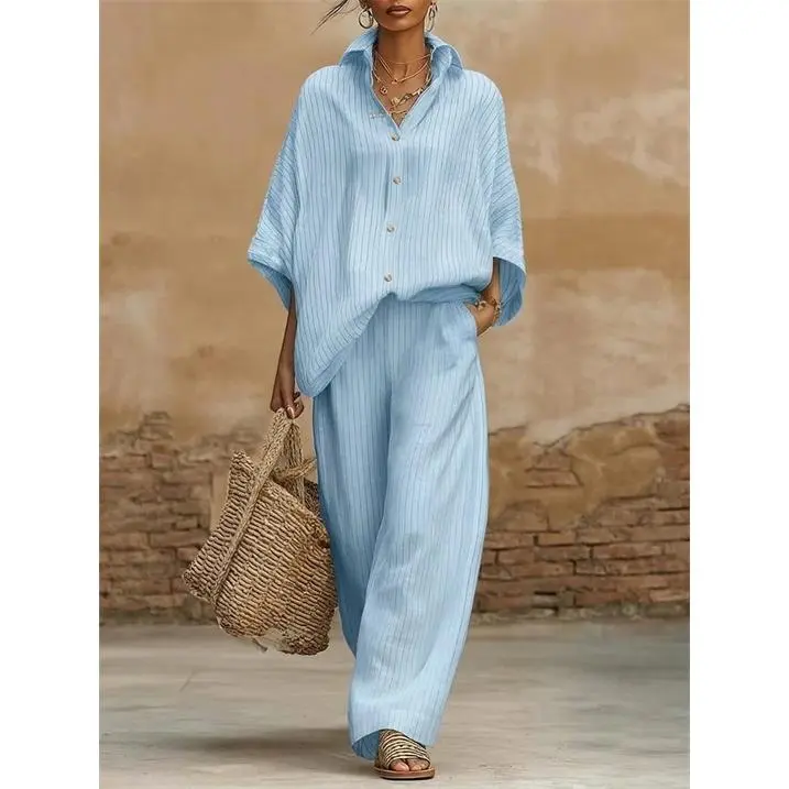 Women’s Casual Cardigan Two Piece Set, Elegant Urban Style Matching Outfit, Lightweight Comfortable Knit Cardigan and Pants Set, Relaxed Fit Lounge Wear for Daily Wear, Travel, Vacation, Weekend and Stylish Street Fashion