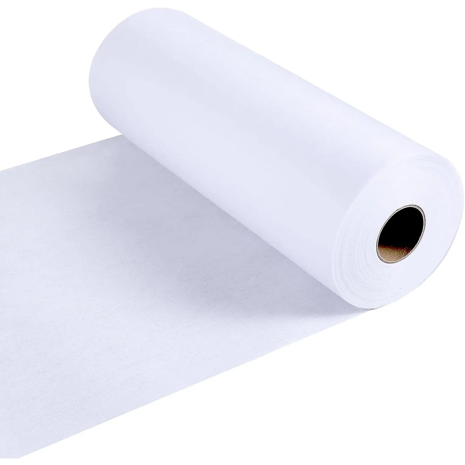 New Weight White Iron-On Non-Woven Fusible Interfacing Weight Non-Woven Interfacing Iron On Single-Sided Interfacing for Crafts Supplies, 11.8 Inch x 30.6 Yard