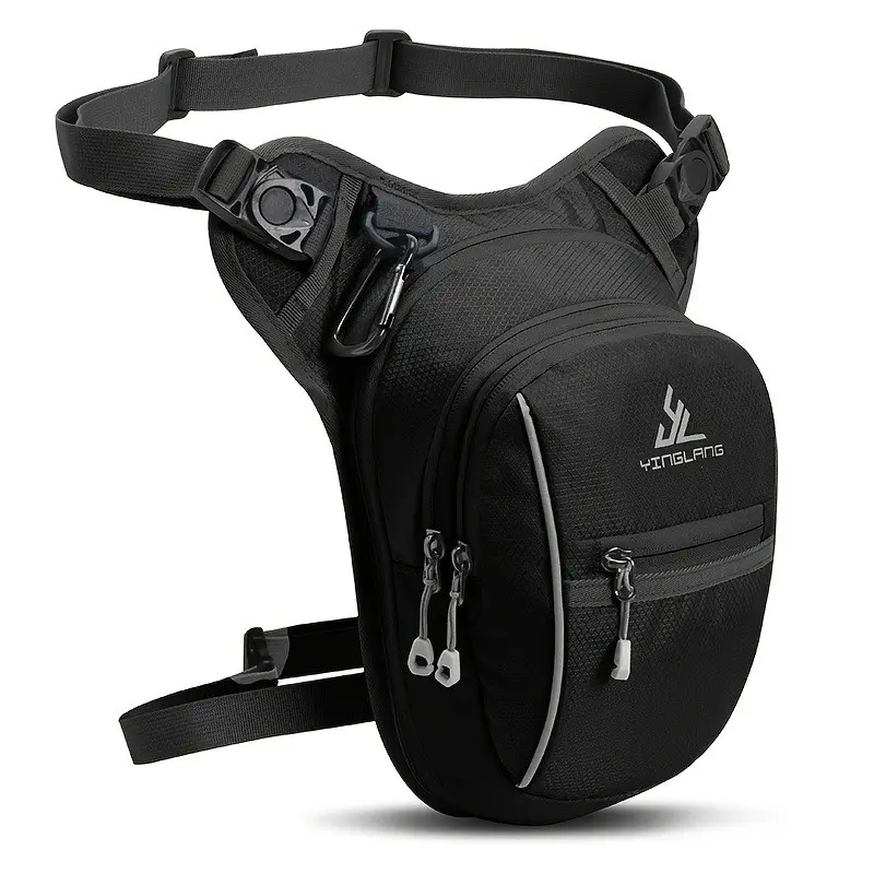 Water Resistant Drop Leg Bag for Men Women, Multi-Pocket Cycling Motorcycle Thigh Pack, Adjustable Strap Lightweight Waist Fanny Pack, Waist Bags