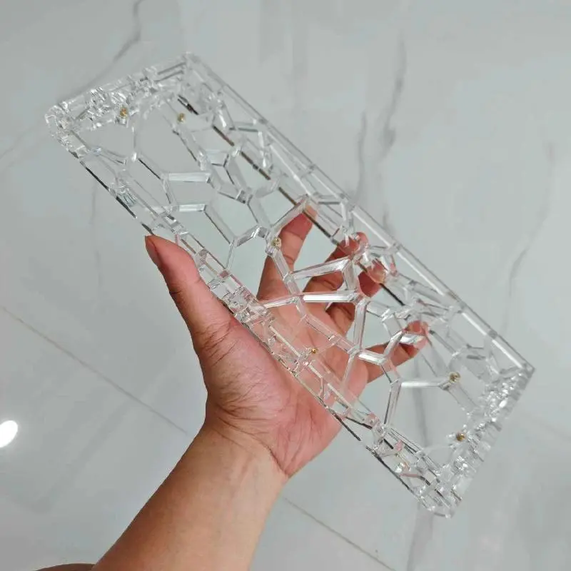 GH60 Keyboard Case High Hardness Hollow Transparent Out PC Shell for Holy60/MAD60/Wooting60/win60 Custom Keyboard Shell PC Gifts
