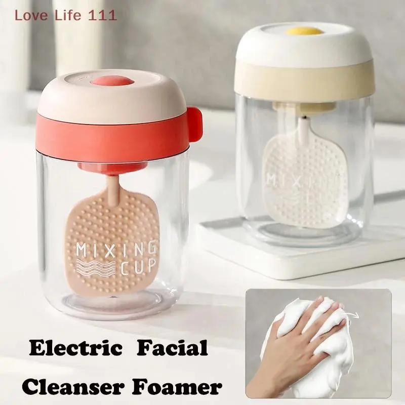 Automatic Foaming Maker Mini Washing Face Foamer Machine Bathroom Desktop Large Capacity Container Foaming Maker Facial Cleaner