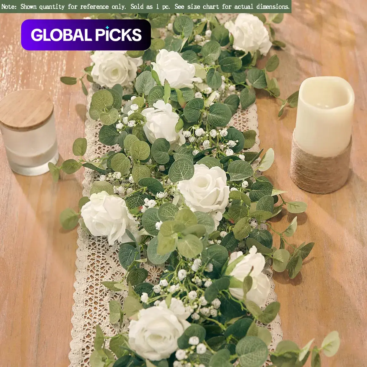 Artificial Rose Flower Vine, 1-Piece Faux Floral Garland for Romantic Wedding and Home Decor, Dining Table Centerpiece, Artificial Flower Arrangements, Artificial Flower Decorations
