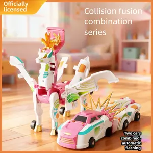 Kaba Car God Toy Car Collision Combination Transformation Robot Unicorn Toy, Trendy Kids' Plaything