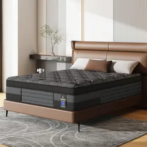 12/14 Inch Hybrid Mattress 2026 Upgraded, Cooling Gel Memory Foam & Pocket Coils, Twin/Full/Queen/King, Medium Firm Mattress In A Box, Gray