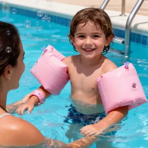Swimming Arm Floats, Inflatable Arm Floats for Kids Learning to Swim, Swimming Arm Bands, Pool Toys, Water Sports Training Gear