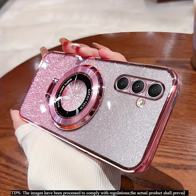 Phone case: Soft Bling Glitter with Ring Magnetic Protective Back Cover Casing for Samung Galaxy A15 A05 A05S A35 A25 A55 A14 A34 A54 S26 S25 S24 S24Plus S24Ultra S23 S23Ultra S23Plus S22 S22Ultra S22 S23FE S21FE case