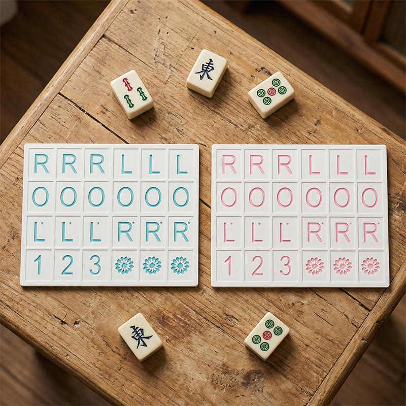 American Mahjong Practice Board - Solo Training Tool with Plastic Mahjong Tiles Suitable for Charleston & Hand Drills, Tile Accessory for Solo Player Practice, Not for Standard Multiplayer Games (for, Tournaments, Skill Development)