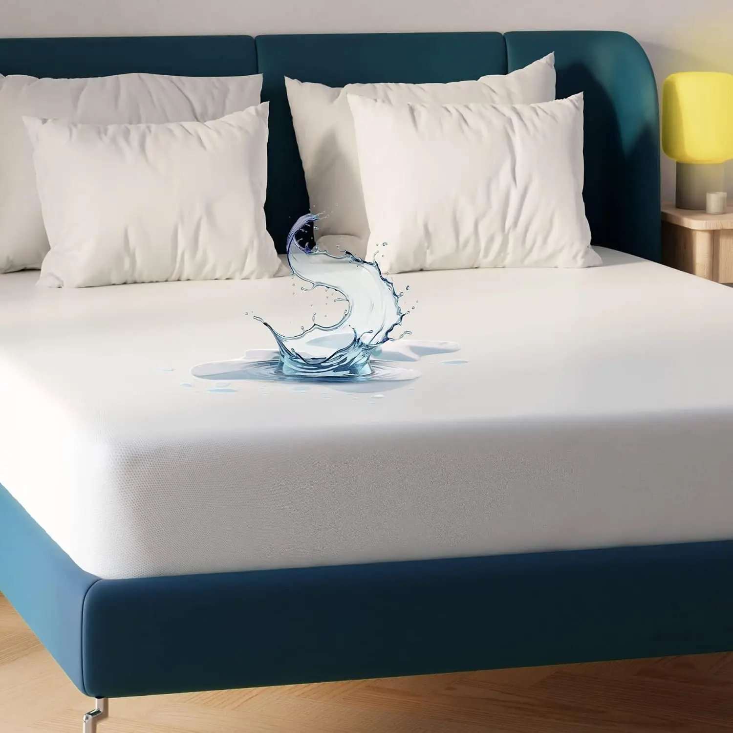 Niagara Waterproof Twin Mattress Protector - 39x75 in, 8-20 in Deep Pocket, Breathable, Noiseless, Smooth Jersey Ultra-Thin Polyester Mattress Pad Cover