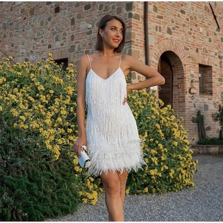 glitz and glamour glitter feather detail mini dress gold Glitz & Glamour Gold Glitter Feather Mini Dress