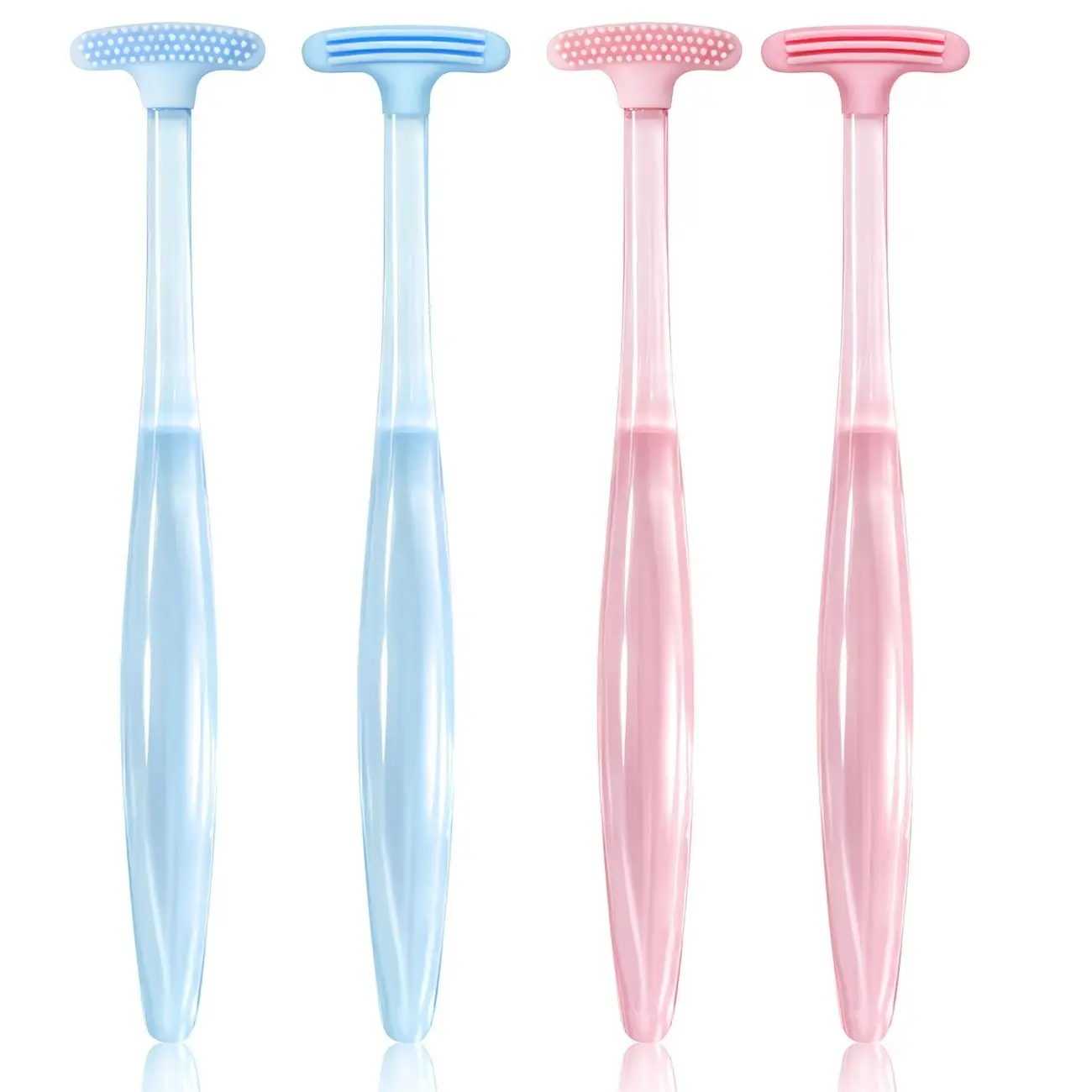 4pcs Silicone Eye and Face Makeup Brushes, Ergonomic Lash Edge Scrubber, Gentle Makeup Remover, Essential Daily Eye Care Tool, Makeup Accessories