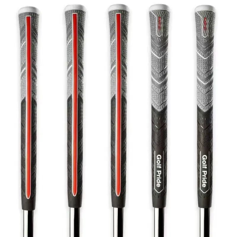 Wear-Resistant Golf Grips, All-Weather Non-Slip Rubber-Cotton Thread Composite, Universal Fit for Golf Clubs, Irons & Woods with Alignment Guide