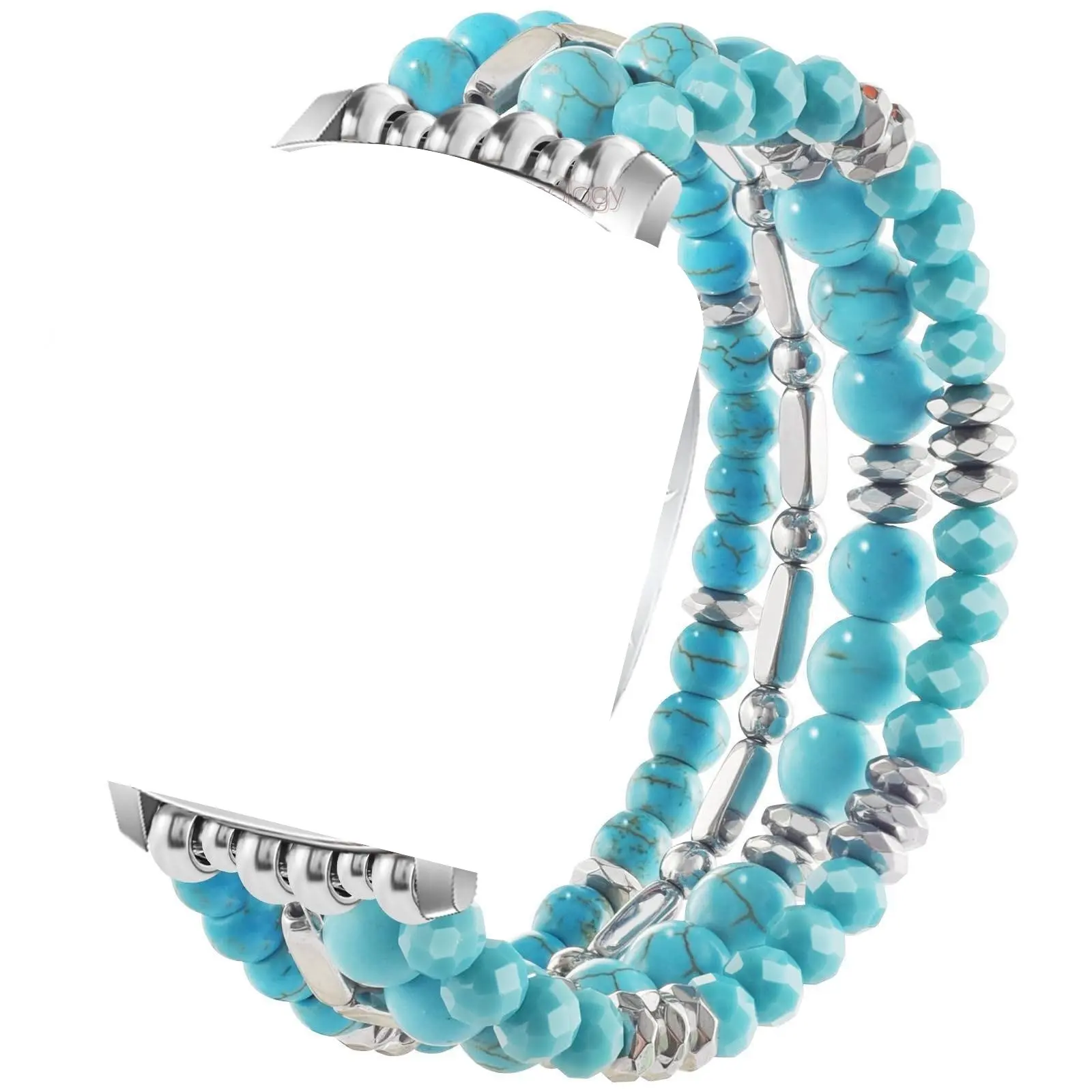 Jewelry strap bead bracelet compatible with Samsung 8th generation Galaxy Watch 8 40mm/44mm/8 Classic 46mm handmade bead elastic band, natural stone bead strap, natural gemstone bead elastic band, Smartwatch Accessories