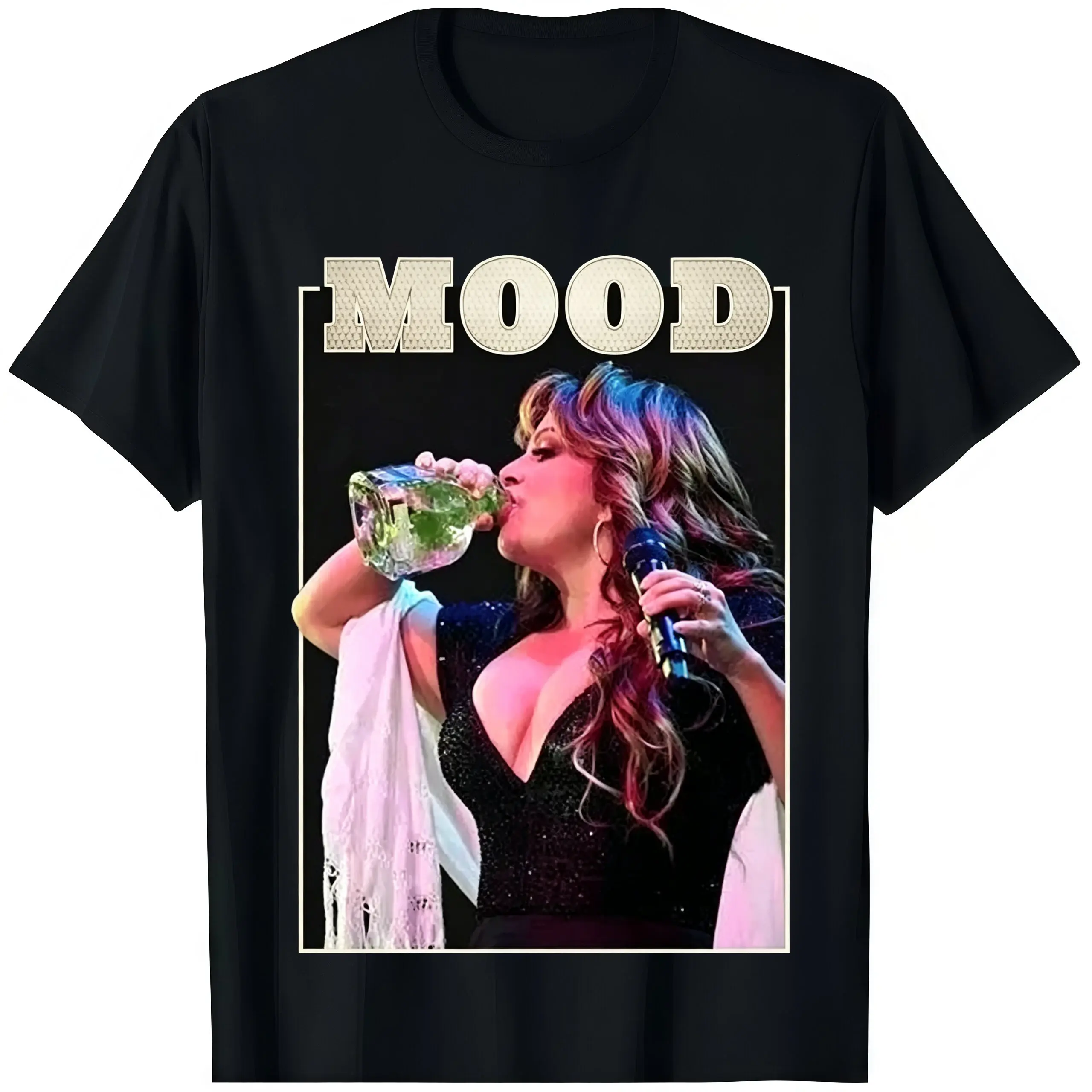 Unisex Vintage Jenni Rivera Tequilera Music Shortsleeve Round Neck Sports Top - Matching Menswear Gym Essential, Mexican Music-Inspired Casual Outdoor Shirt