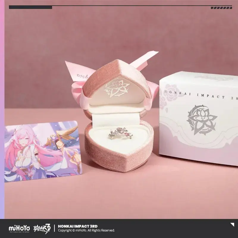 Elysia Ring Game Honkai Impact 3  Oath Rings Adjustable Jewelry Gifts for Girls Women Ring