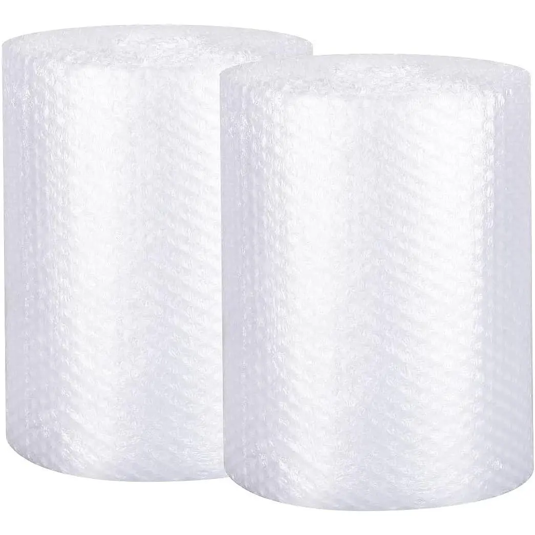 2 Pack Bubble Cushion Wrap Rolls, 12 Inch x 72 Feet 3/16 Inch Air Bubble Wrap, Packaging Bubble Wrap for Shipping, Moving Packing Supplies