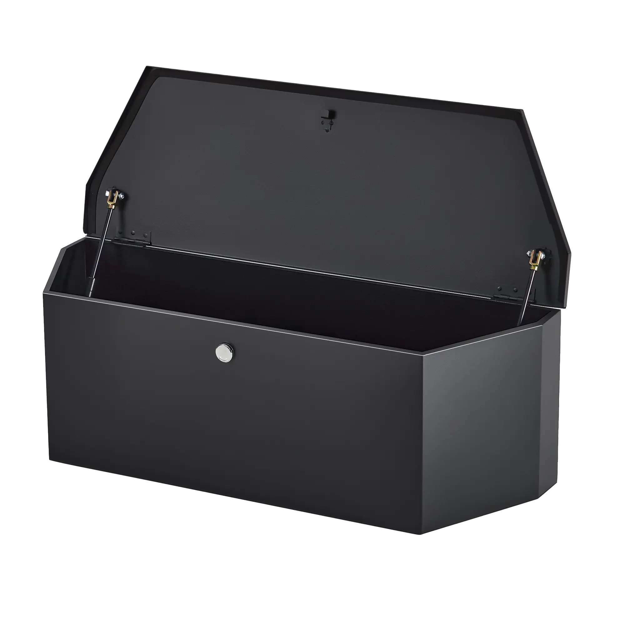 Heavy Duty Aluminum Truck Bed Tool Box, 36x12x12 Inch Underbody Storage. Weather-Resistant, Lockable with Keys, Gas Strut Lid. For Pickup Trucks, Trailers, RVs, ATVs. Black Powder Coated, Secure Gear Organizer