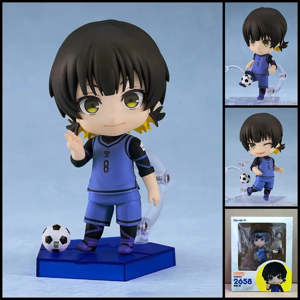 New Q Version 2658# Bachira Meguru Blue Lock Anime Figures Collectible Movable Model Doll Set Toy Desktop Collection Gift