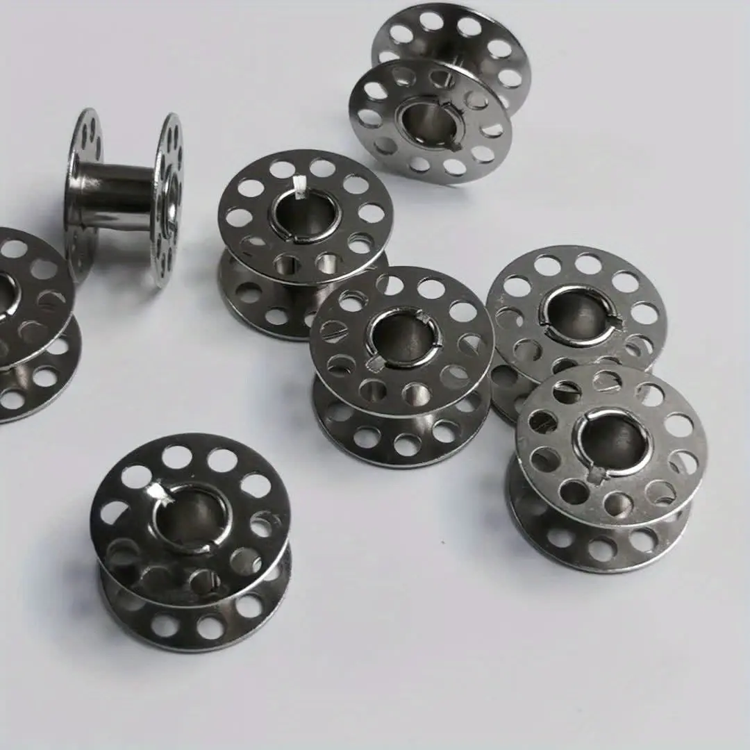 20-Pack Sewing Machine Bobbins, Home Use Metal Bobbins for Flatbed, Embroidery, Sewing Machines, Essential Sewing Accessories