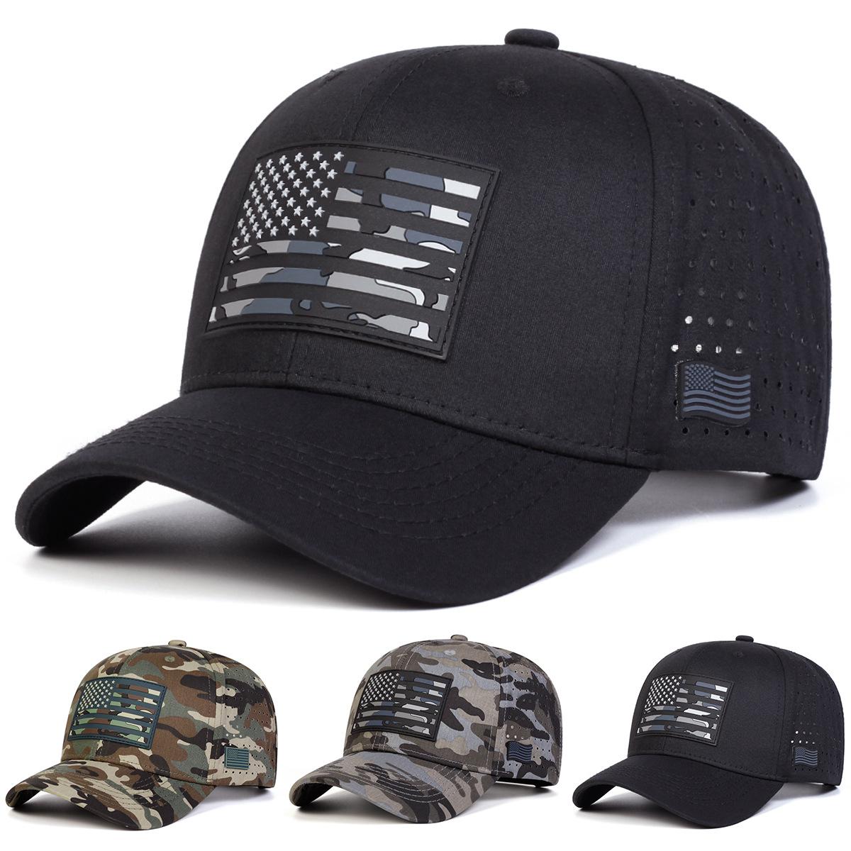 2026 baseball cap, flag mesh cap, freely adjustable duckbill cap, breathable sun protection hat, sports cap