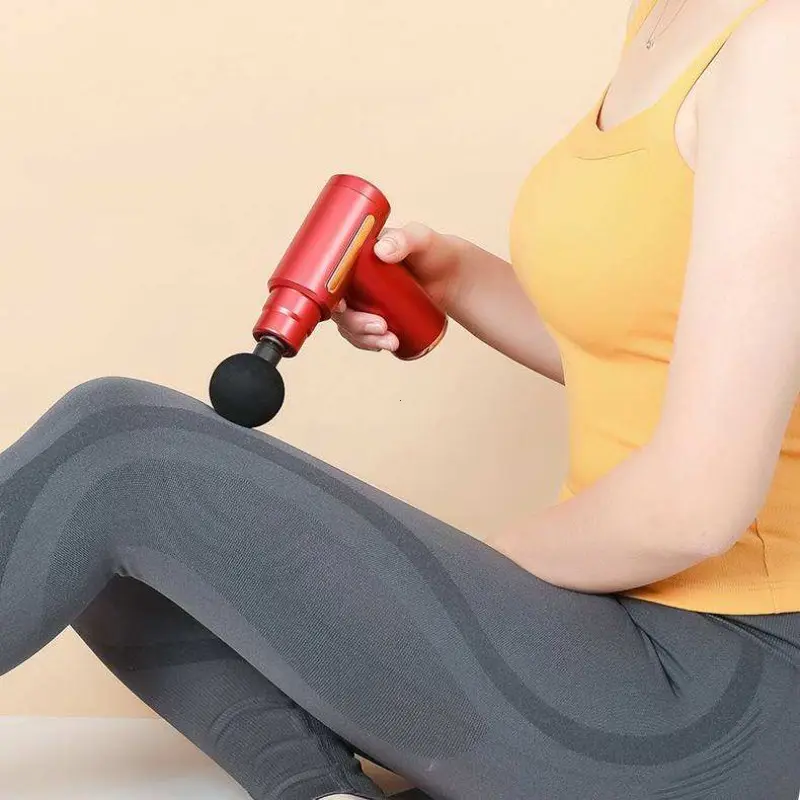 Handheld Electric Muscle Relaxer Massager, Athlete Back & Arm Massager, 4 Replacement Heads, USB Rechargeable, Perfect Valentine Gift