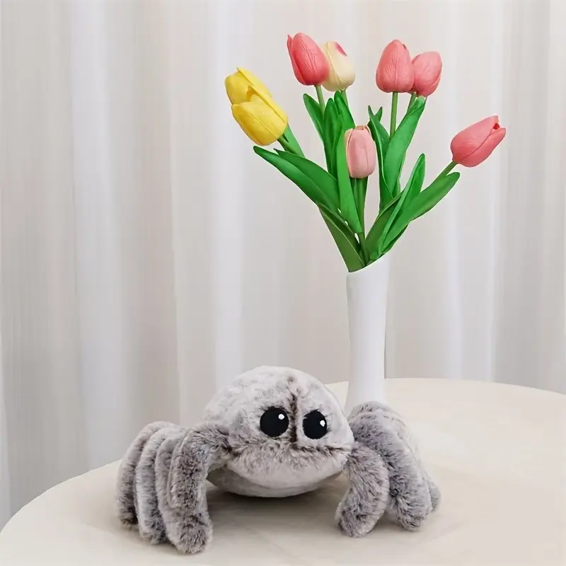 Realistic Spider Plush Toy Doll, Kids' Halloween Decoration, Soft & Safe Design, Perfect for Parties & Events, Ideal Gift for Children, Soft Cuddly Gift