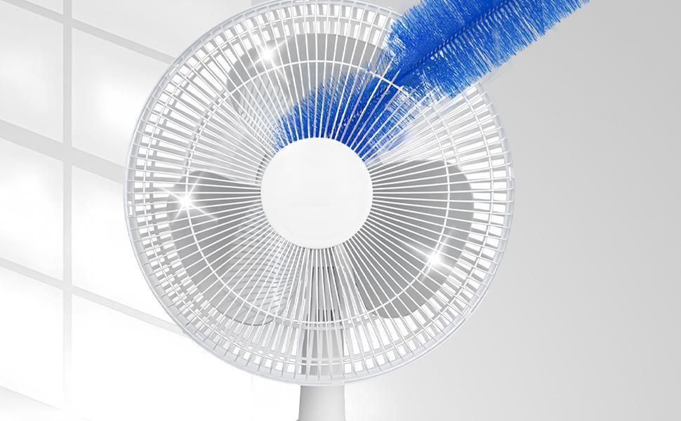 3PCS Fan Cleaner Brush，Fan Brush Cobweb Duster Microfiber Duster Ideal for Ceiling Duster, Air Vents, Curtains，Fan Cleaner for Box Fan（3PCS）