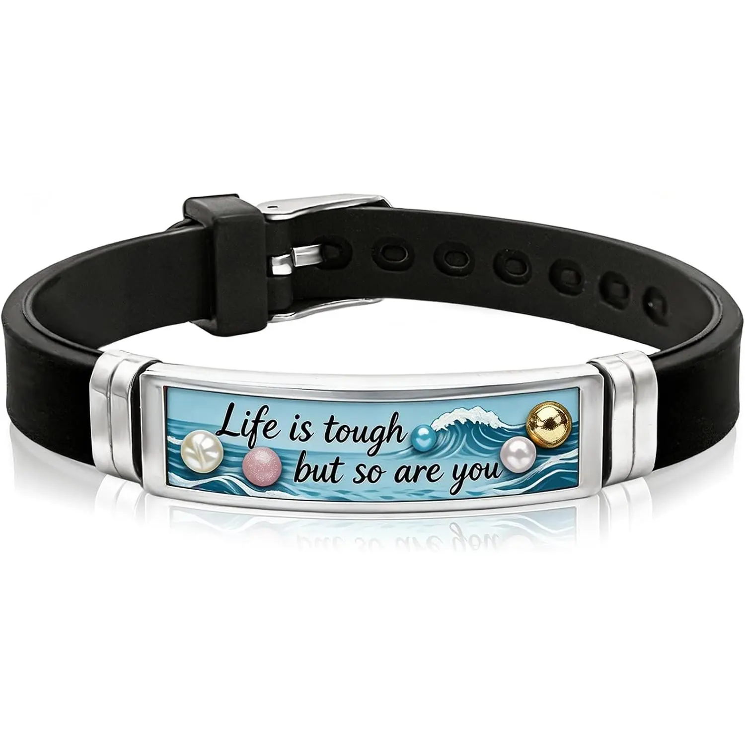 Inspirational Gifts for Women, Adjustable Motivational Bracelets with Encouraging Quote, Lightweight Daily Wear Meaningful  Gifts for  Coworkers Sister