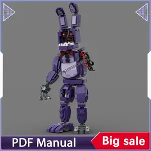 Building blocks set Withered Bonnie figurines accessory decoration adults bricks Decoration Christmas gift