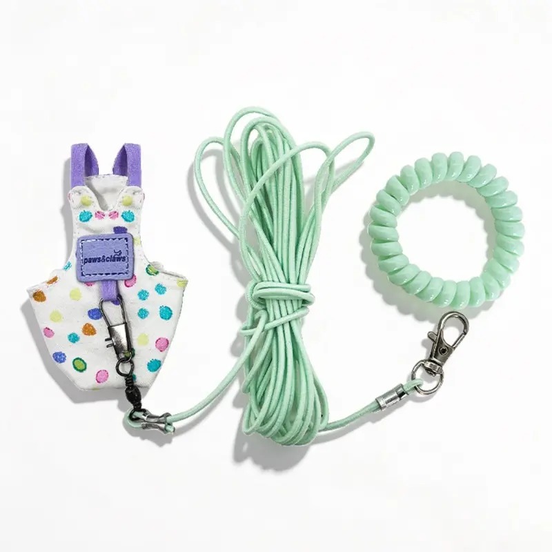 Ultra light, portable bird training leash, elastic free-flight rope for parrots,flight suit set (including anti-bite leash)—suitable for safe indoor outdoor flight training  protectioncomfortable parrot flight suit, ideal for outdoor walks preventing camp