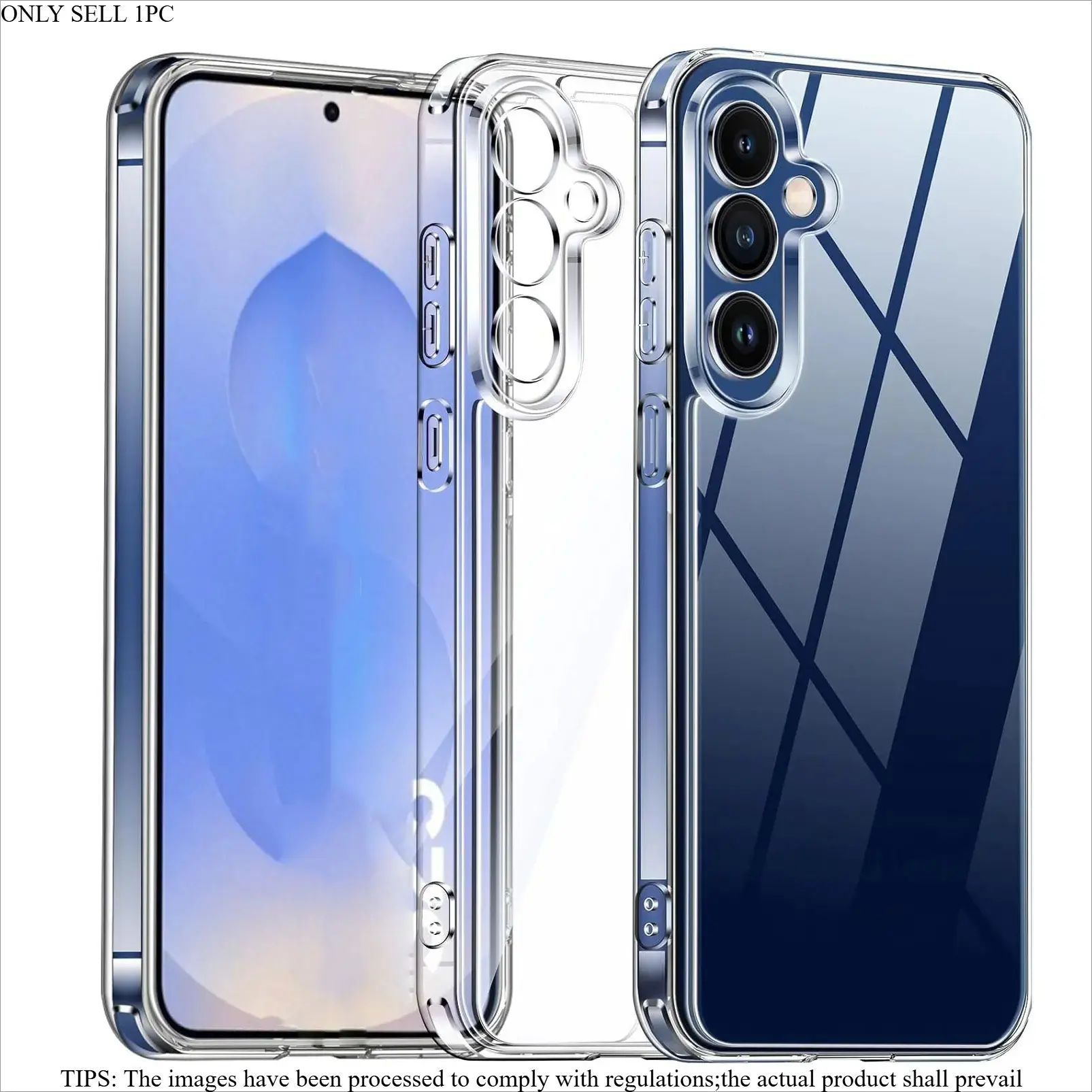 Clear Phone Case for Samsung A57 A37 A17 A05 A05s A15 A25 A35 A55, TPU Shockproof, Shockproof Protection, Thin Slim Design, Compatible with Galaxy A06 A16 4g A26 A36