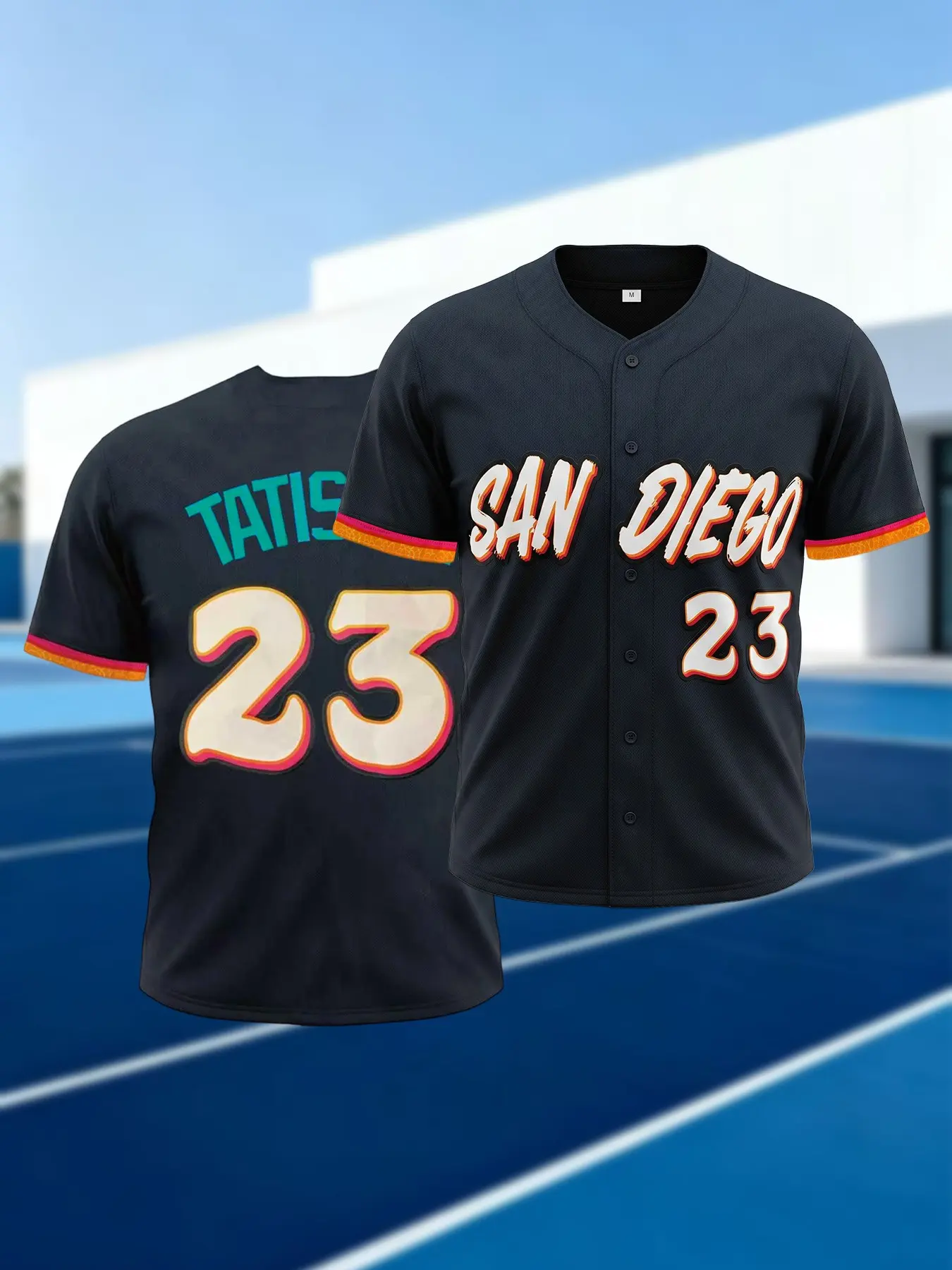 San Diego #23 Embroidered Casual Baseball Jersey Unisex Retro Streetwear