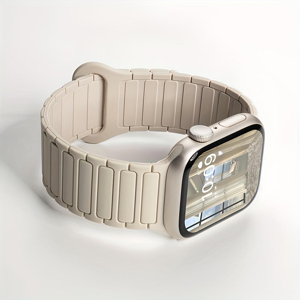 Magnetic Silicone Band – Soft Adjustable Sport Strap for Apple Watch, Secure Fit & Comfortable, Fits 38–49mm