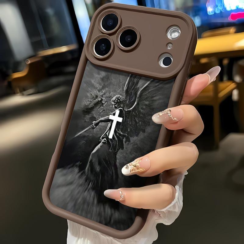 The angel whoap pearedto Balaam Soft&Flexible TPU Silicone Phone Case For iPhone 17 Pro Max AIR 16 15 14 13 12 11 Plus XSMAX Cases Durable|Shockproof|Full Camera Protection|Anti-Scratch|Anti-Fingerprint|Slim Fit|Gift For Girlfriend/Men/Women