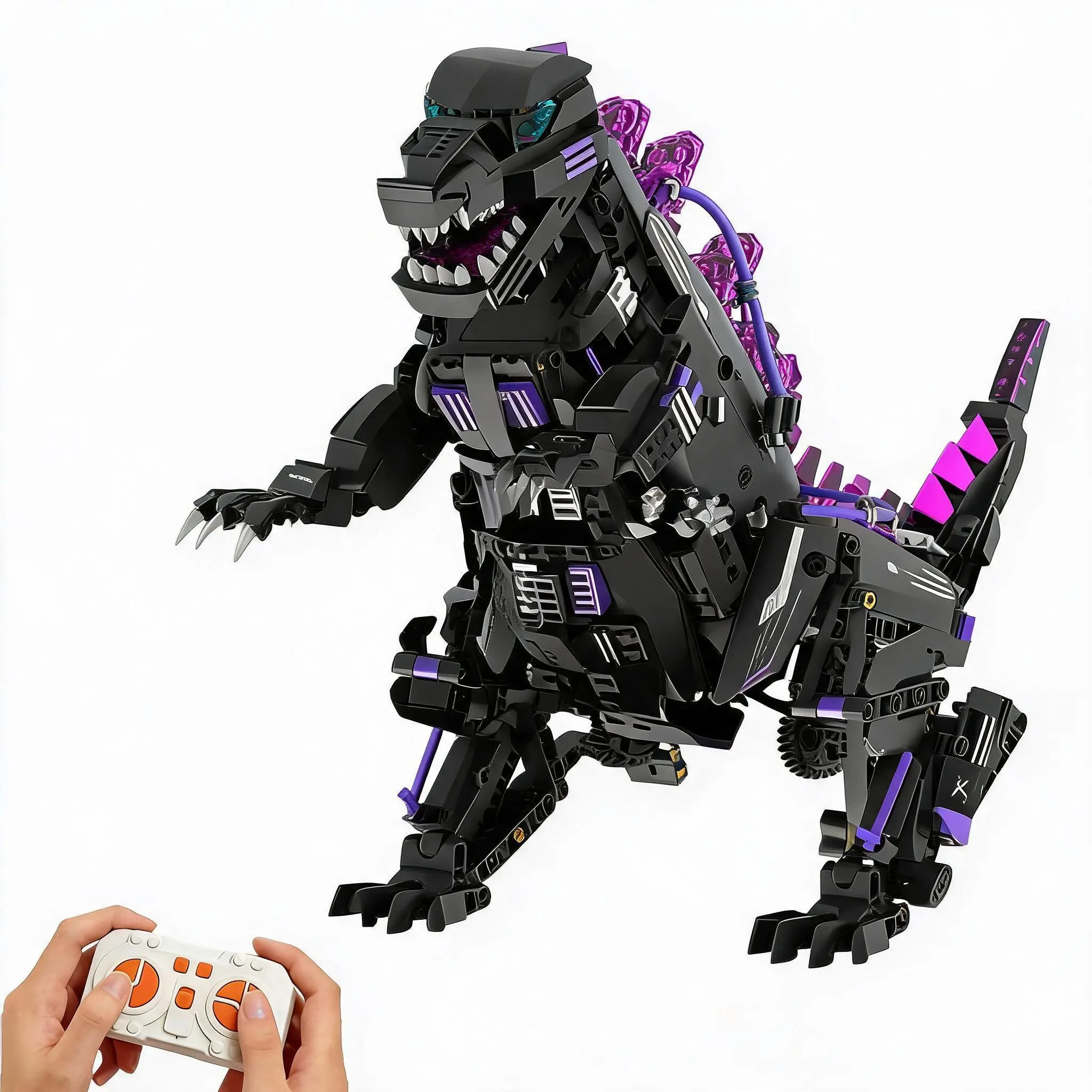 5-in-1 Transformable Robot Dinosaur Building Set, STEM DIY Building Blocks with App & Remote Control, Educational Science Toy for Kids Ages 8+