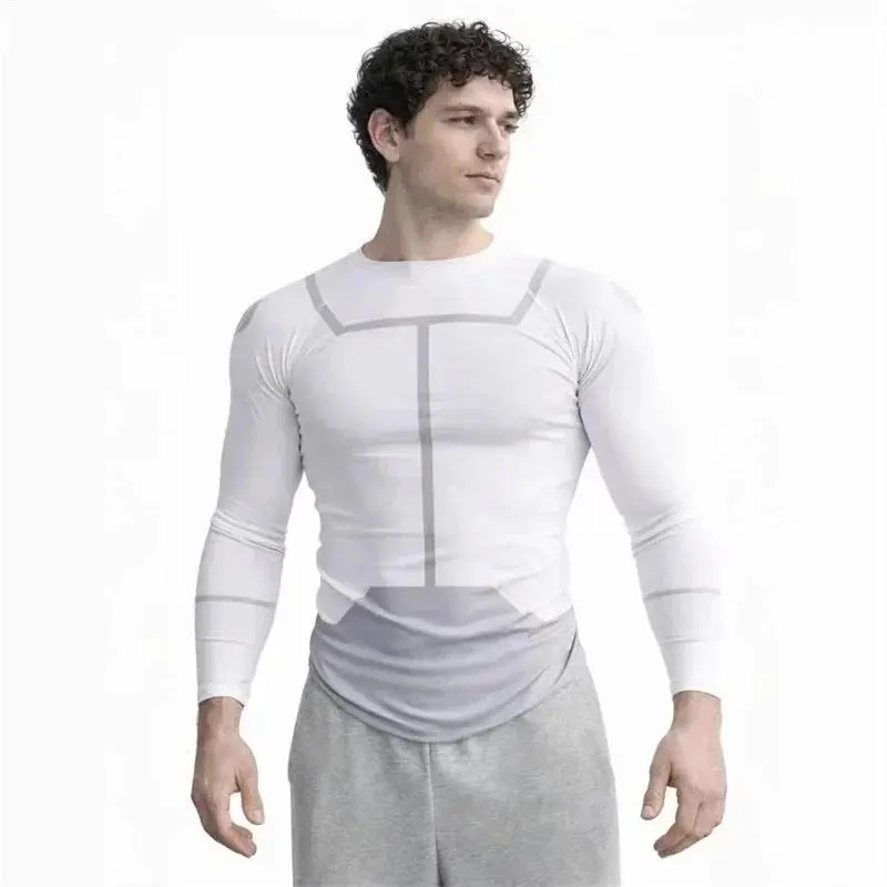 Invincible Viltrumite Cosplay Workout Rash Guard - Men's & Women's Long/Short Sleeve BJJ Gym Diving T-Shirt Costume (Toys & Hobbies Classic Novelty Cosplay Apparel)