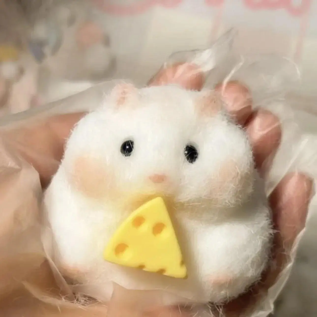Hamster Taba Squishy Silicone Fuzzy Cute Hamster Animal Squishy Toy Mochi Toy Tabby Anti Stress Release Hand BHL1205-cat
