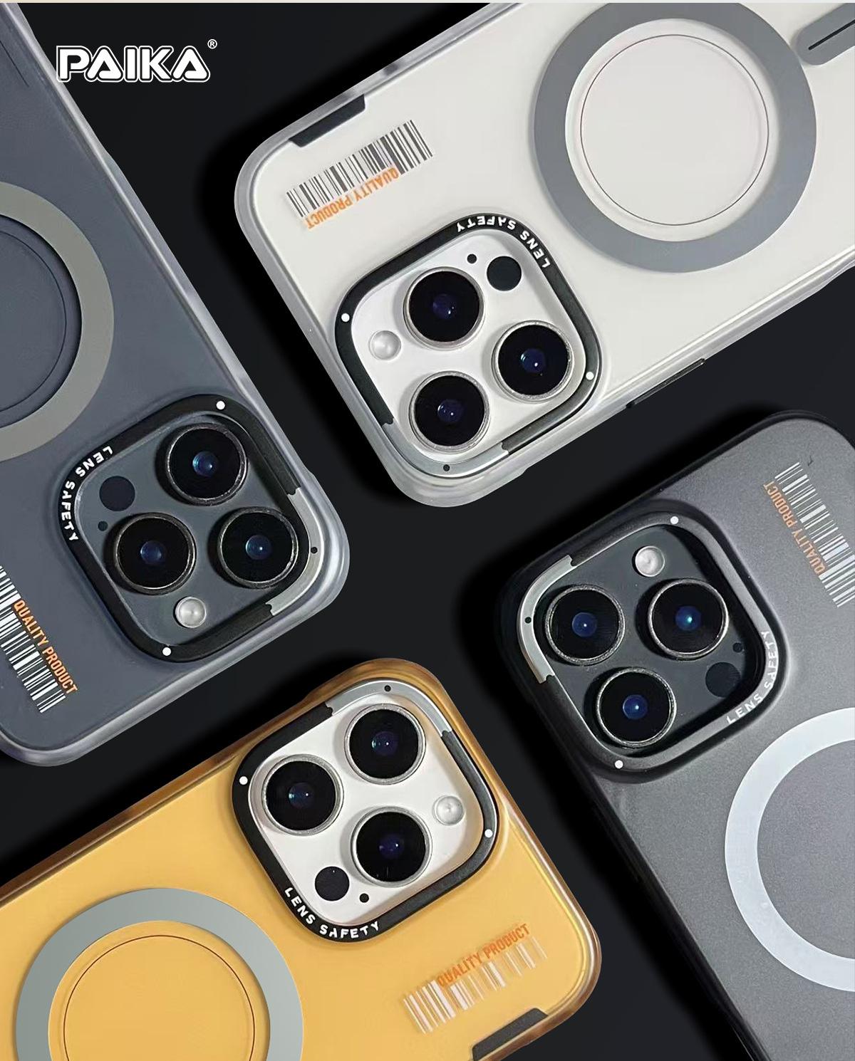 Trendy brand Jinsha magnetic phone case for iPhone 17 Pro Max, skin-feel, anti-drop, full protection for 15 and 13