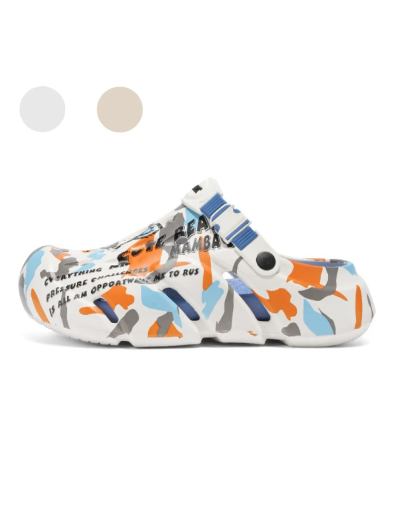 Unisex Color-Print Graffiti Clogs: Toe-Cap Anti-Slip, Dual-Wear Slipper Sandals Beach Shoes Walking Shoes Footwear