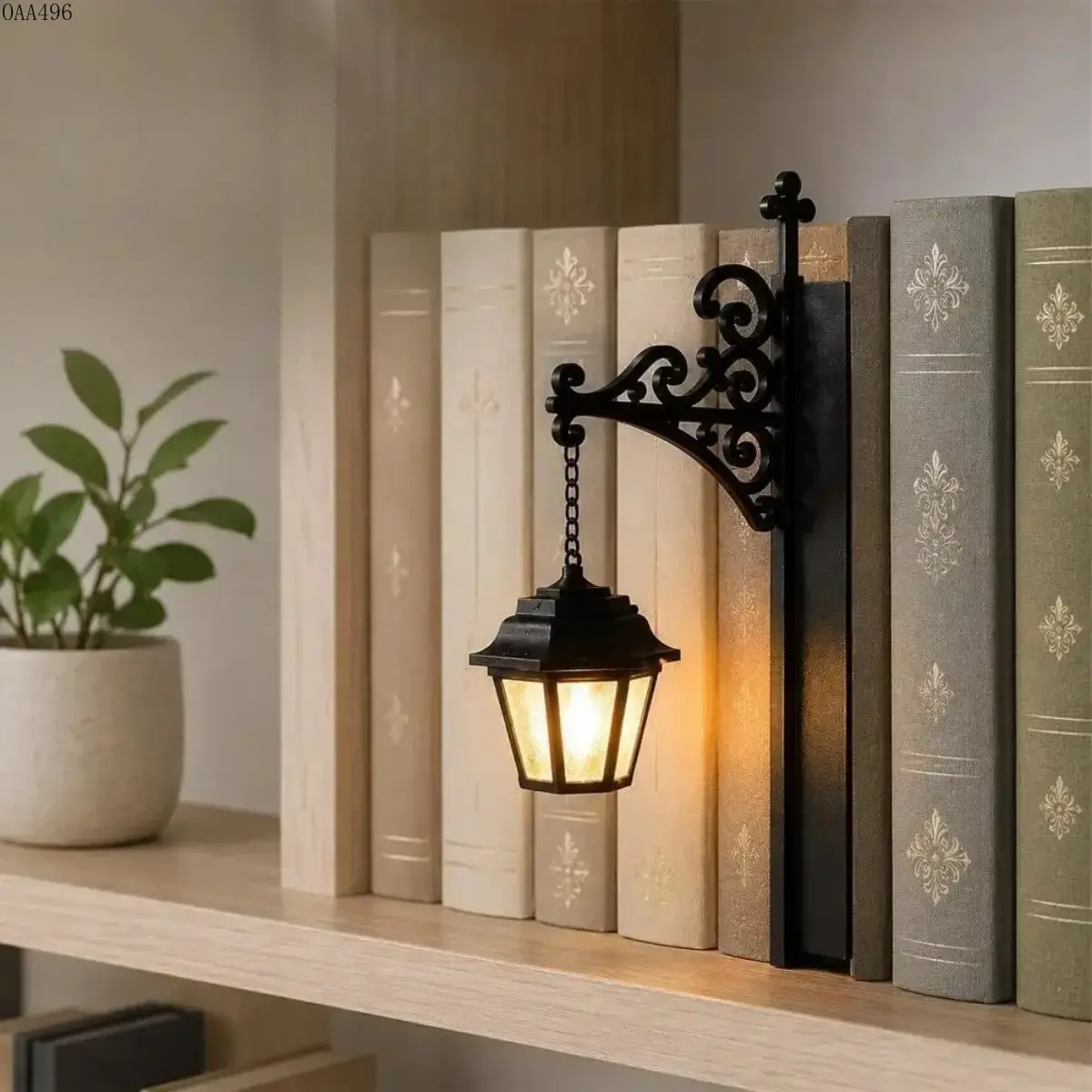 Synthetic Vintage Reading Light, Rechargeable Warm LED, Portable Hanging Lamp for Bedroom Library DIY Bag Accessories (Luggage & Bags Category)