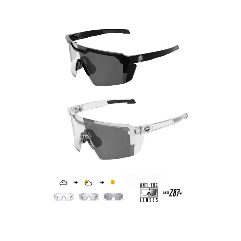 Photochromic Z87+ Polarized Safety glasses,Sunglasses for Men & Women Oversized Vintage UV400 Y2K Aviator Eyewear Ideal for Fishing, Golf, Cycling, Driving, and Sports Blue Light anti blue  prescription friendly  stylish Large Retro UV400 y2k
