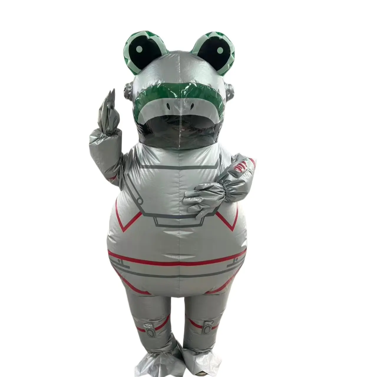 Space Frog Inflatable Costume, Polyester, No Battery, Adult Size, Fits 155-190cm, with Fan and Battery Box, Halloween Cosplay Party Use, Costume for Parties
