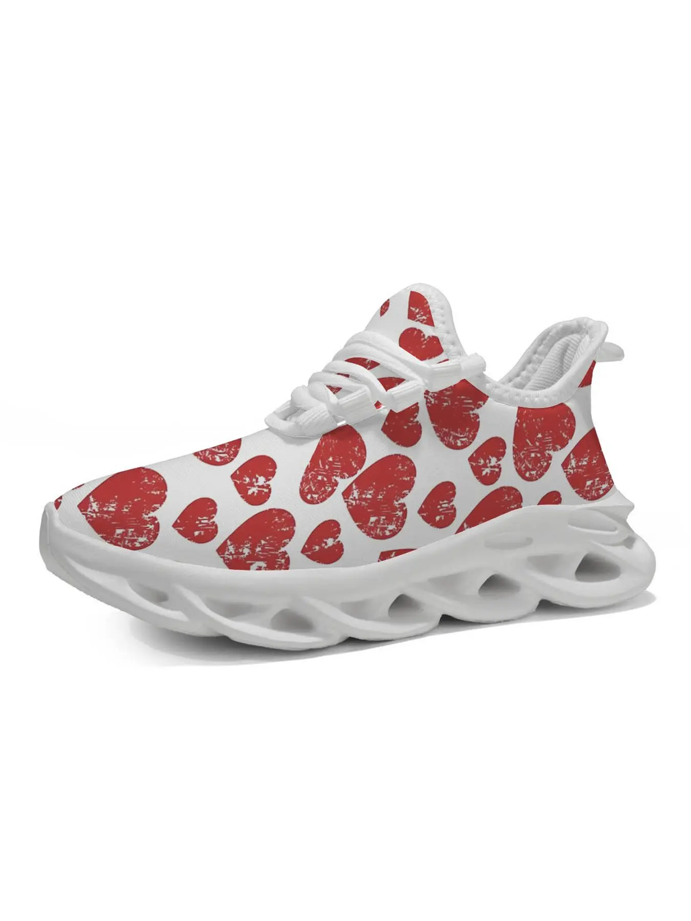 Strawberry Print Sports Shoes, Cute and Stylish, Comfortable Thick Sole, Classic and Versatile, Artistic Style, Kids' Training Shoes