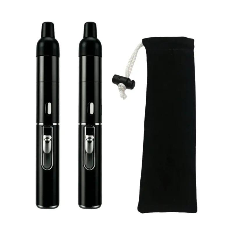 （Without butane）2Pcs Portable Metal Incense Pen Set With Storage Bag, Mini Pocket Handheld Aroma Burner Reusable Incense Holder For Travel Home Outdoor