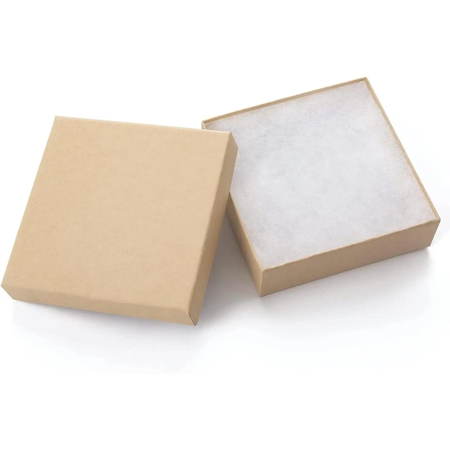 Jewelry Gift Boxes 20 Pack 3.5x3.5x1 Inch Cardboard Jewelry Boxes,Small Gift Boxes for Jewelry Earrings Necklaces Handmade Bangles Bracelets(Brown)