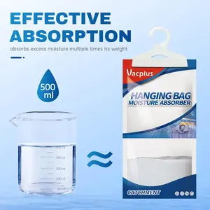 Moisture Absorbers Packets, Fragrance Free 20 Pack, Humidity Packs, Dessicant Packets, Hanging Closet Dehumidifier Bags, Odor Eliminator for Bathroom 9.8OZ
