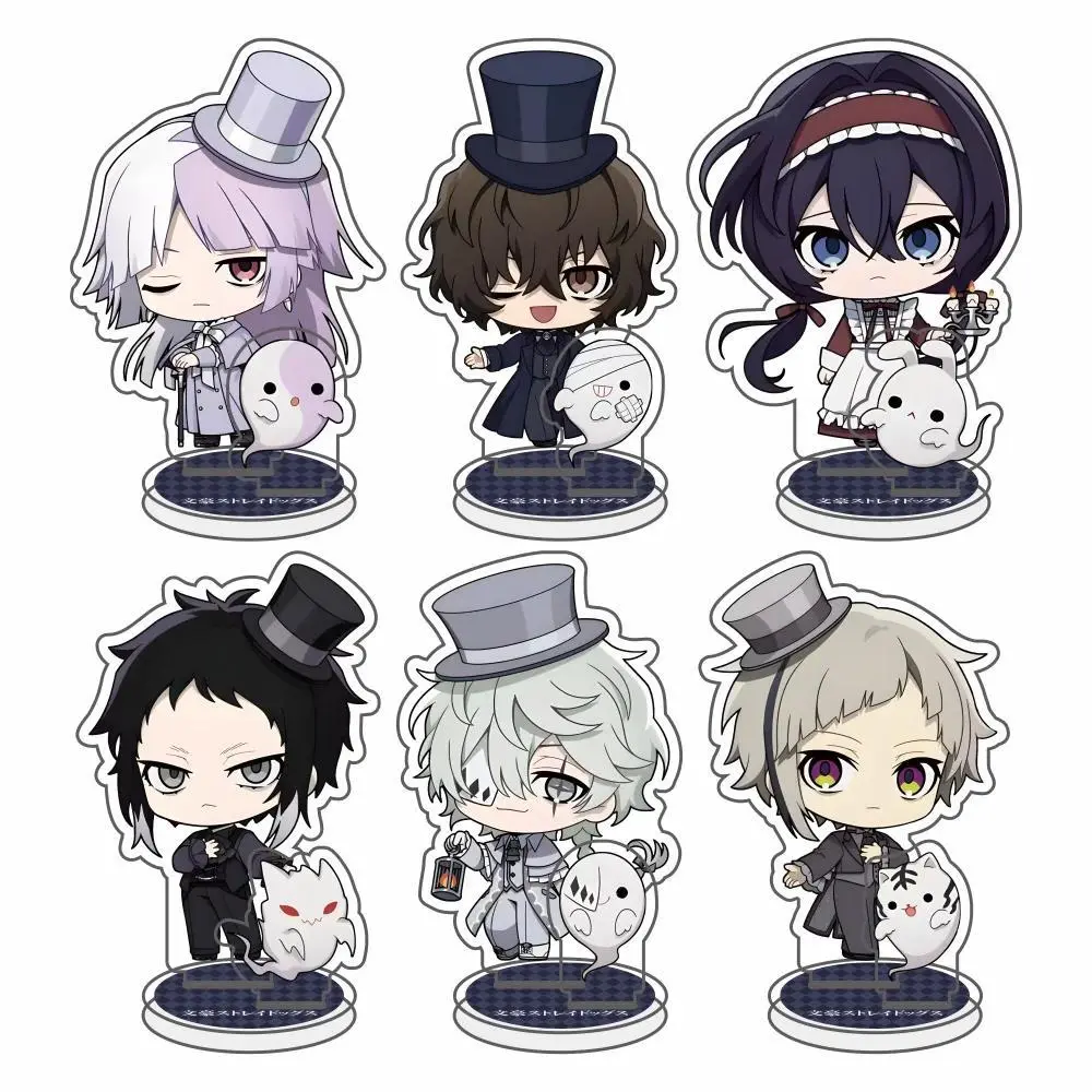 Anime Bungo Stray Dogs Acrylic keychain Ornaments Acrylic Stand Oda Sakunosuke Dazai Osamu Figure Model Desktop Decorate Gift