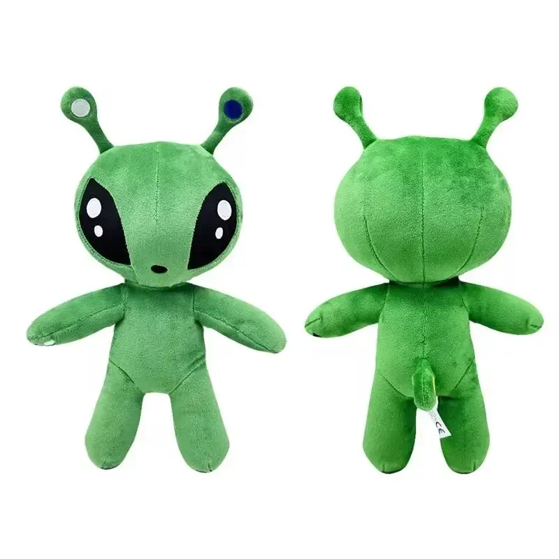 AFTONSPARV Green Alien Kawaii Plush Toys Cute Soft Stuffed Cartoon Anime Dolls For Kid Birthday Christmas Gift