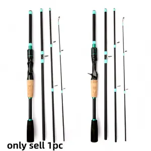 1pcs Lightweight Carbon Fiber Fishing Rod, Travel Rod, Ultra-Fast Action, Portable Multi-Joint Design, Straight Handle or Gun Handle Option, Outdoor Fishing Equipment, Outdoor Fishing Supplies